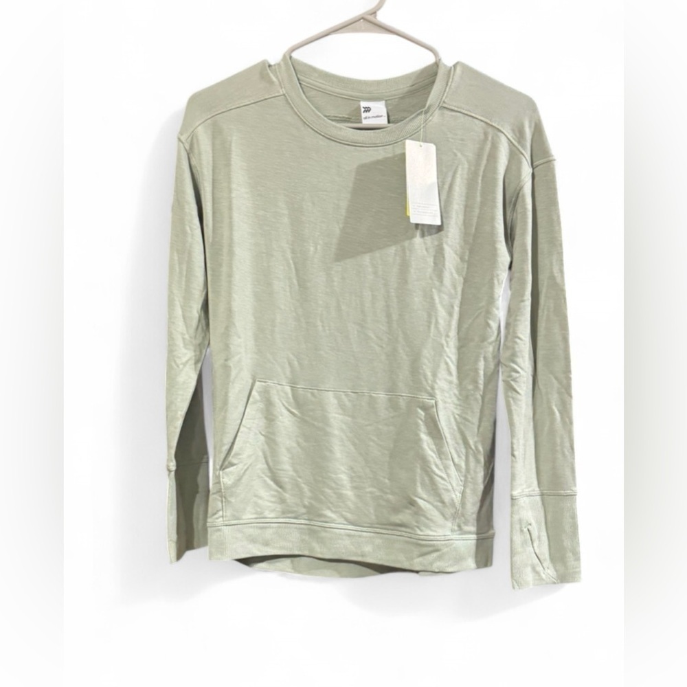 Size Large (10/12) All in Motion Olive Long Sleeve Top